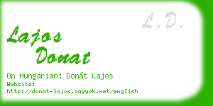 lajos donat business card